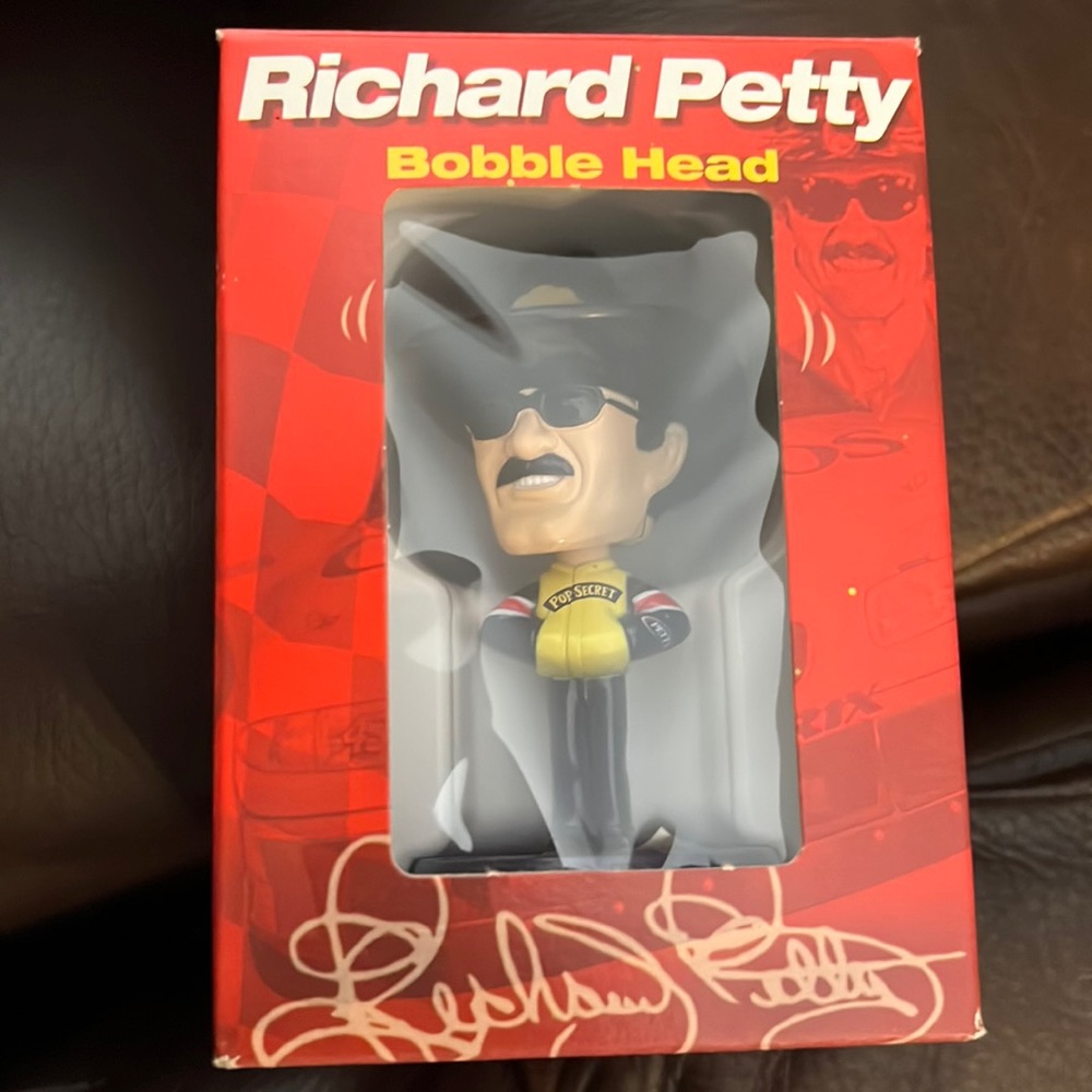 Richard Petty bobble head from Pop Secret